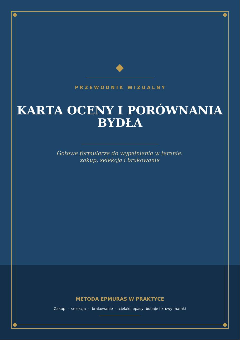 Okładka: Karta oceny i porównania bydła